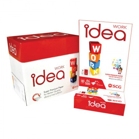 [ กล่อง 5 รีม ] กระดาษถ่ายเอกสาร A3 (80 แกรม) IDEA WORK (500 แผ่น)