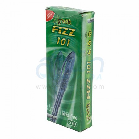 (แพ็ค 12 ด้าม)ปากกาลูกลื่น 0.38 น้ำเงิน G SOFT FIZZ101 สีน้ำเงิน