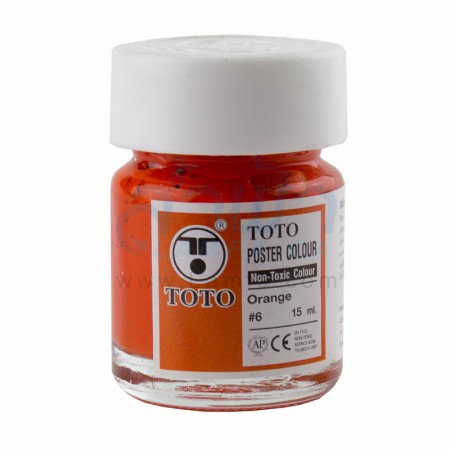 สีโปสเตอร์ 1/2 OZ สีส้ม TOTO