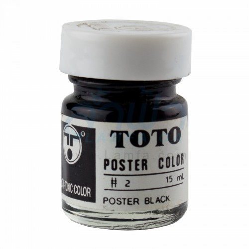 สีโปสเตอร์ 1/2 OZ สีดำ TOTO