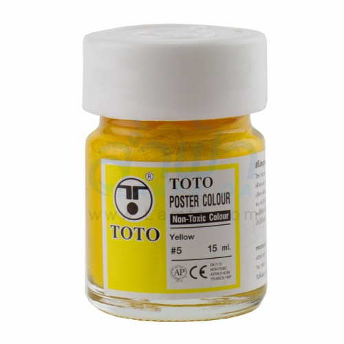 สีโปสเตอร์ 1/2 OZ สีเหลือง TOTO