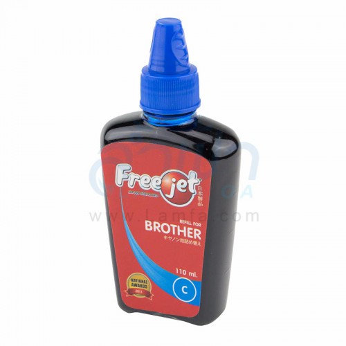 หมึกเติมเครื่องพิมพ์ FREEJET สำหรับเครื่องพิมพ์อิงค์เจ็ต Brother (Cyan)