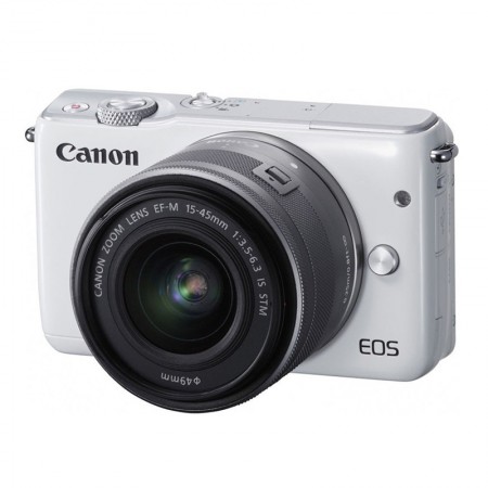 กล้องถ่ายรูป Canon EOSM10+EFM15-45 STM+EFM22mm (white) 