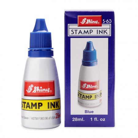 Stamp Pad Ink หมึกเติมตรายางในตัว 28 มล. น้ำเงิน