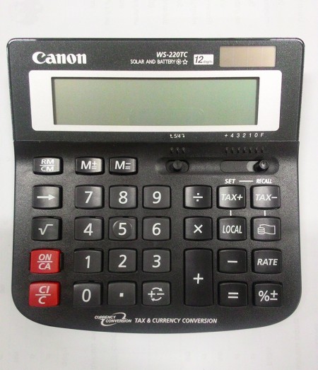 เครื่องคิดเลข CANON WS-220TC