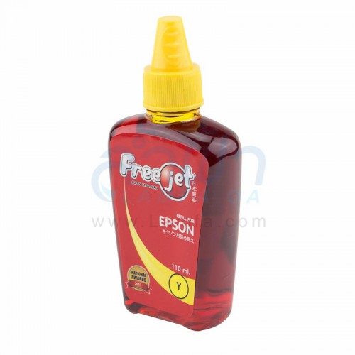 หมึกเติมเครื่องพิมพ์ FREEJET สำหรับเครื่องพิมพ์อิงค์เจ็ต Epson (Yellow)