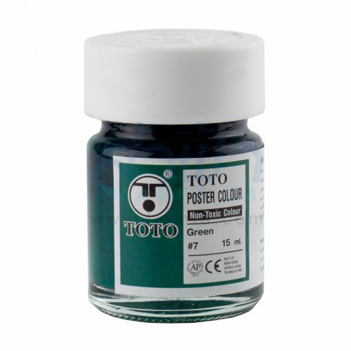 สีโปสเตอร์ 1/2 OZ สีเขียว TOTO