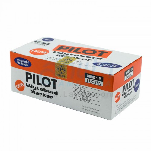 ปากกาไวท์บอร์ด สีน้ำเงิน PILOT (แพ็ค 12 ด้าม)