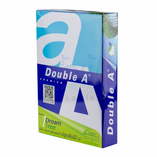 กระดาษถ่ายเอกสาร A4 (80 แกรม) DOUBLE A (500 แผ่น)