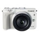 กล้องถ่ายรูป Canon EOSM3+EFM15-45IS STM (white)